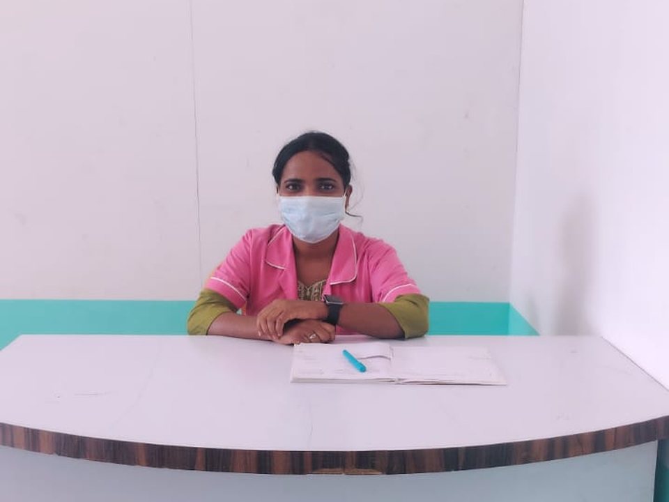 Reception desk at Shahnaz Hospital